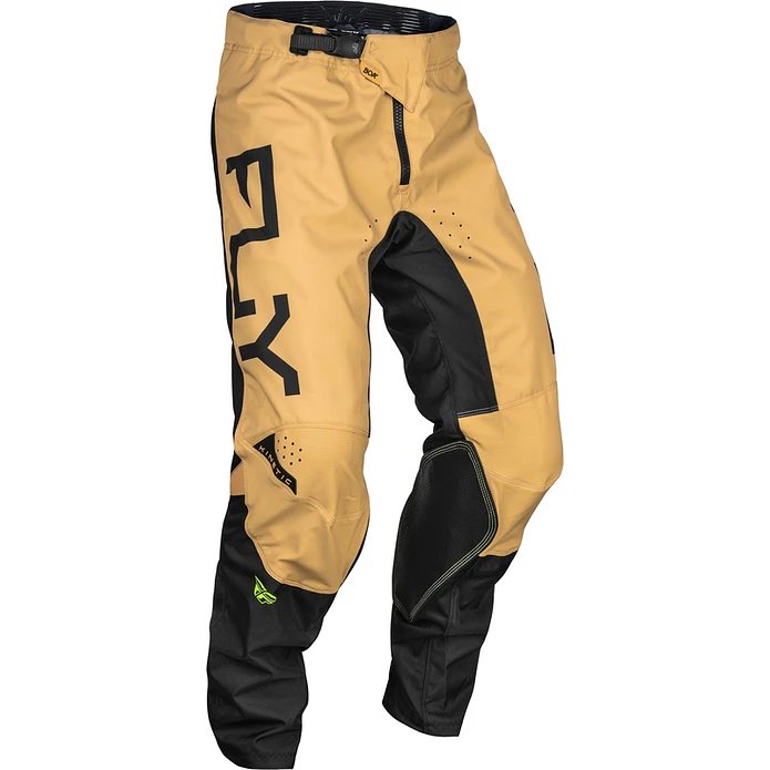 Calças Fly Racing Kinetic Reload - Cáqui/Preto/Amarelo Neón  1