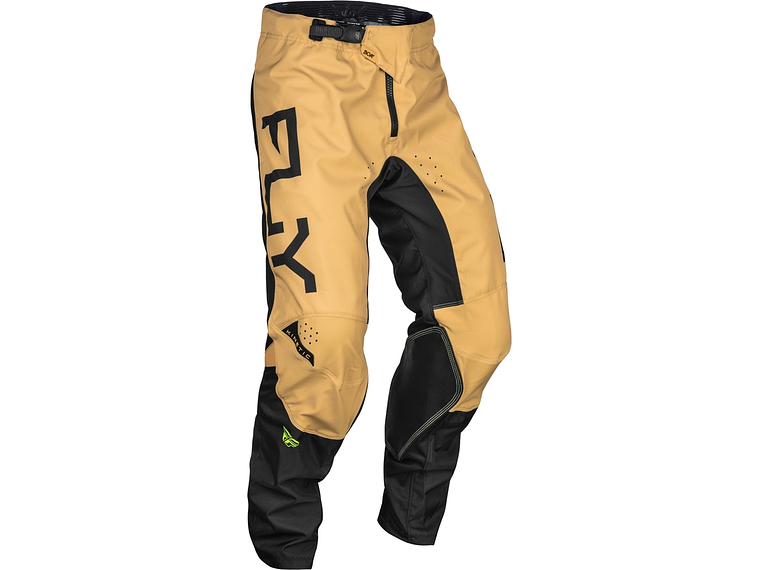 Calças Fly Racing Kinetic Reload - Cáqui/Preto/Amarelo Neón  1