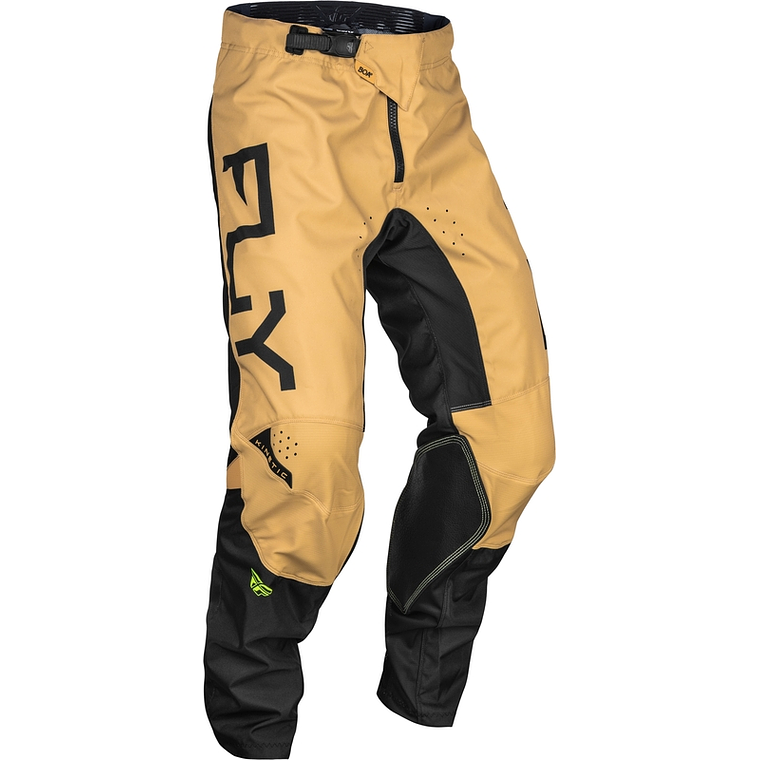 Calças Fly Racing Kinetic Reload - Cáqui/Preto/Amarelo Neón  1