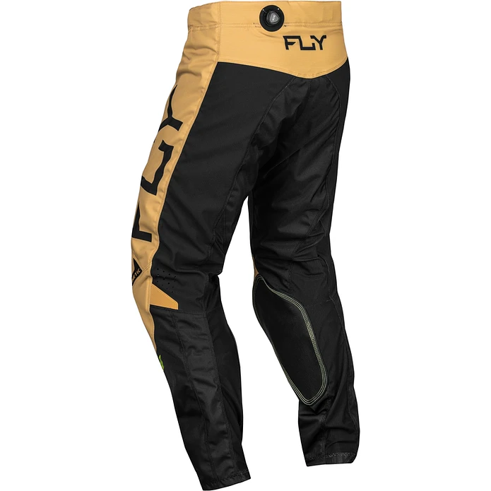 Calças Fly Racing Kinetic Reload - Cáqui/Preto/Amarelo Neón  2