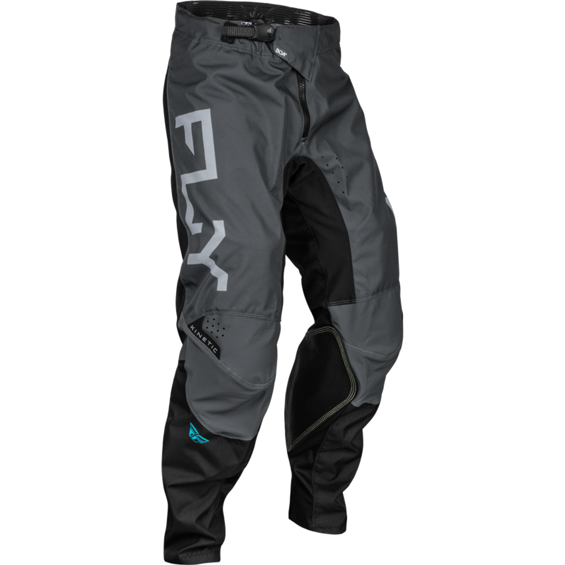 Calças Fly Racing Kinetic Reload - Charcoal/Preto/Blue Iridium  1