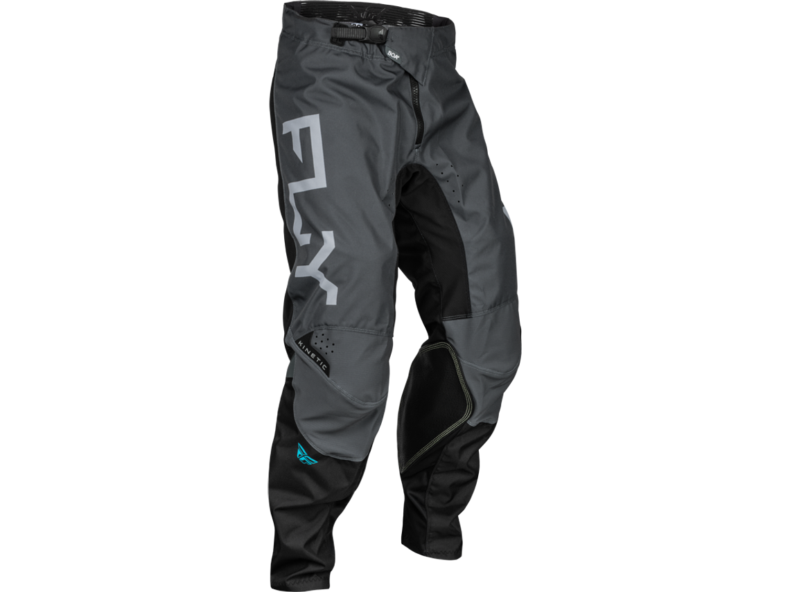 Calças Fly Racing Kinetic Reload - Charcoal/Preto/Blue Iridium  1