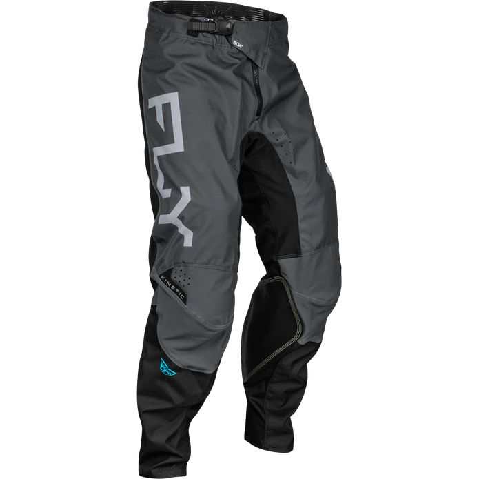 Calças Fly Racing Kinetic Reload - Charcoal/Preto/Blue Iridium  1