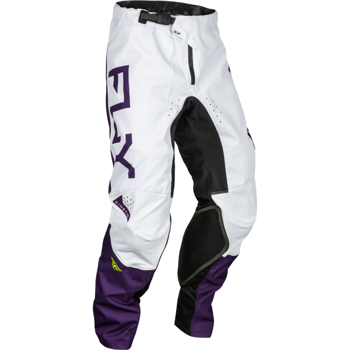 Calças Fly Racing Kinetic Reload - Roxo/Branco/Amarelo Neón  1