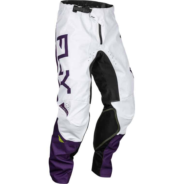 Calças Fly Racing Kinetic Reload - Roxo/Branco/Amarelo Neón  1
