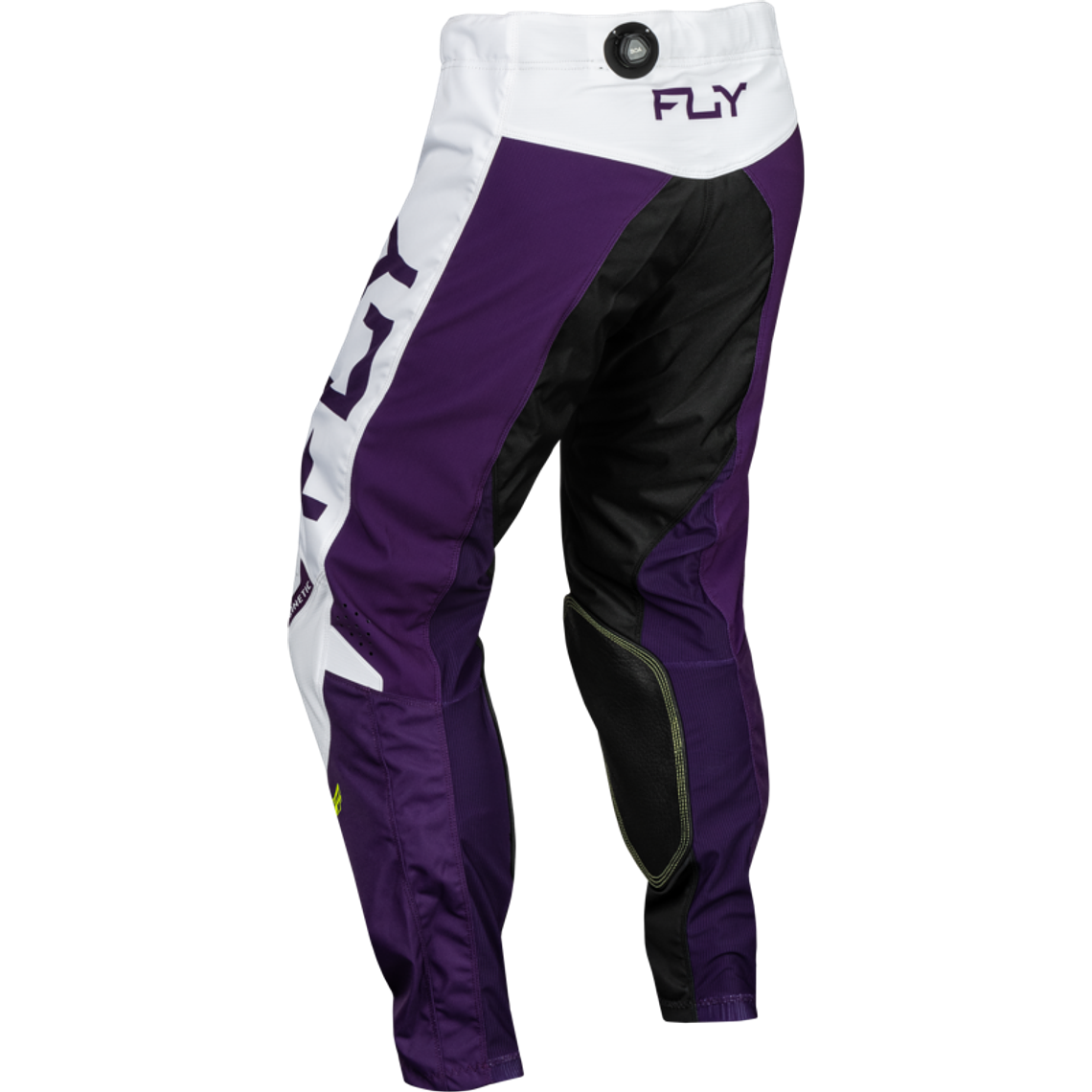 Calças Fly Racing Kinetic Reload - Roxo/Branco/Amarelo Neón  2