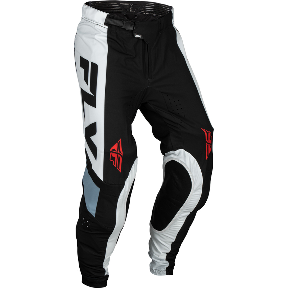 Calças Fly Racing Lite - Preto/Branco/Denim Grey  1