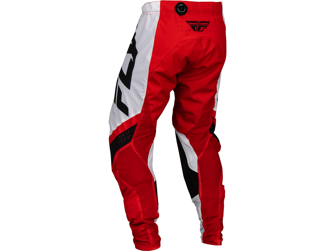 Calças Fly Racing Lite - Vermelho/Branco/Preto 2