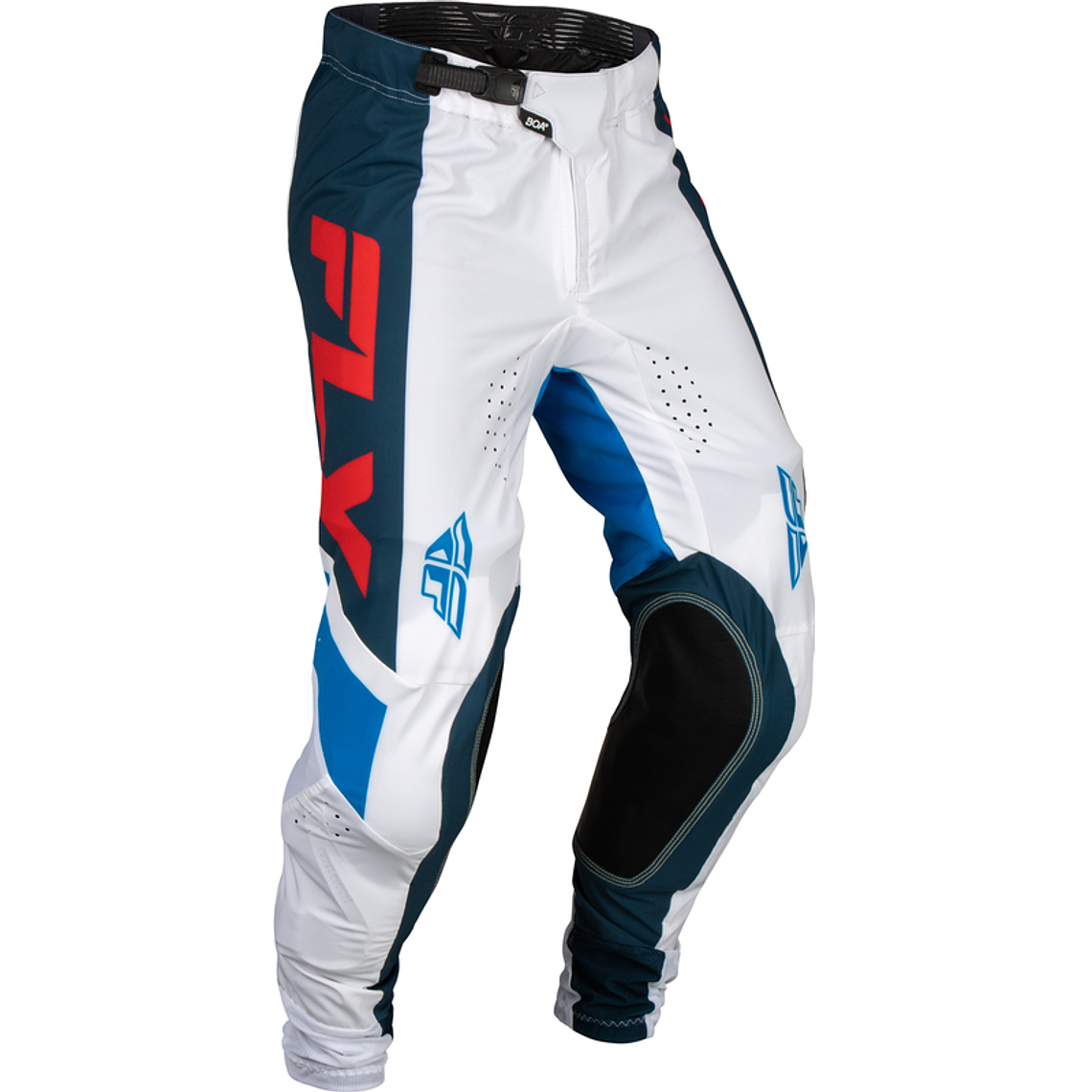 Calças Fly Racing Lite - Vermelho/Branco/Navy  1