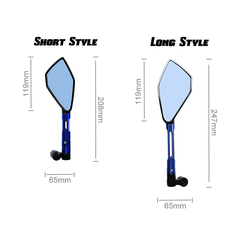 Espelhos Tipo Rizoma para Mota (Pequenos) 9