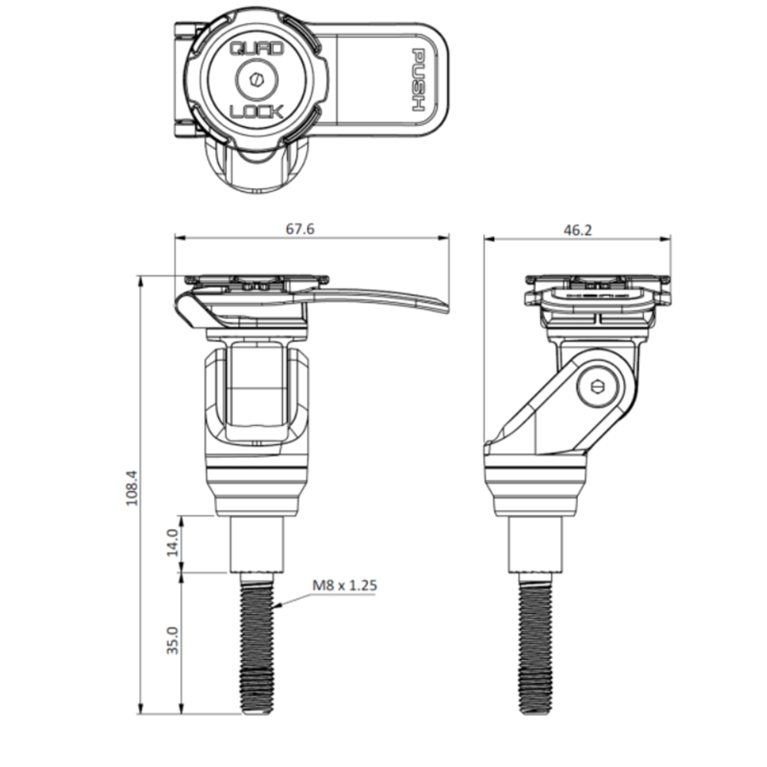 Suporte para Mesa de Guiador Quad Lock  2