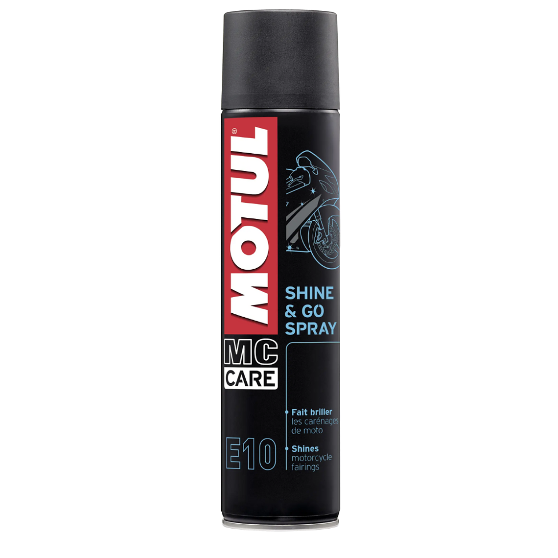 Motul E10 Shine & Go Spray (Silicone de Plásticos) 400ml  1