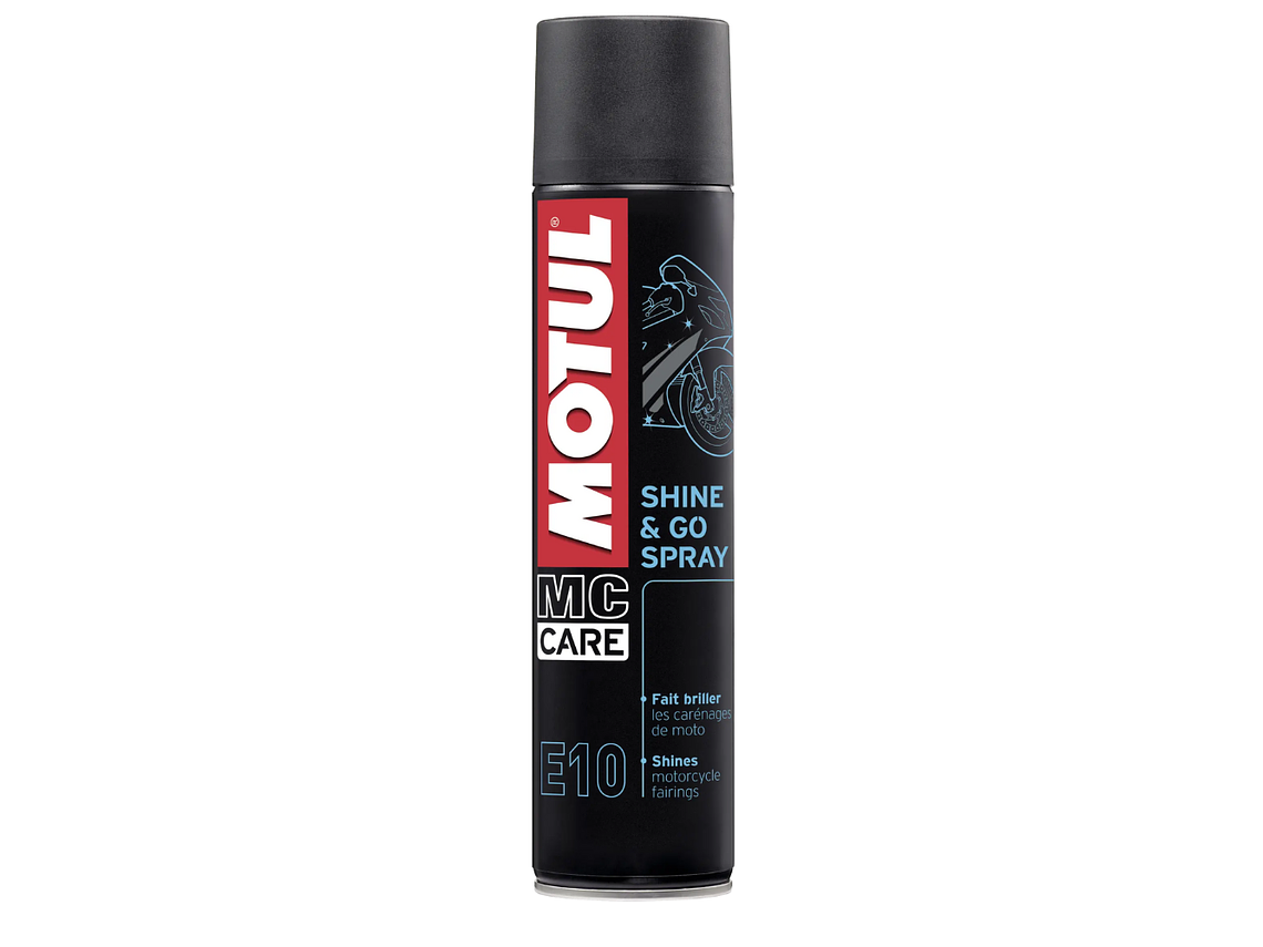 Motul E10 Shine & Go Spray (Silicone de Plásticos) 400ml  1
