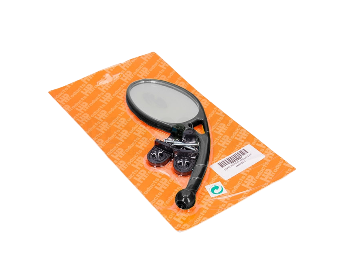 Espelho Retrovisor Universal com Abraçadeira Esquerdo (Preto) 1
