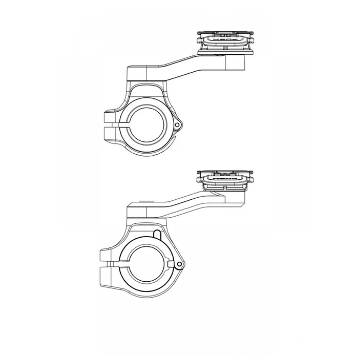Suporte Telemóvel para Guiador Quad Lock Pro Large (Preto)  2