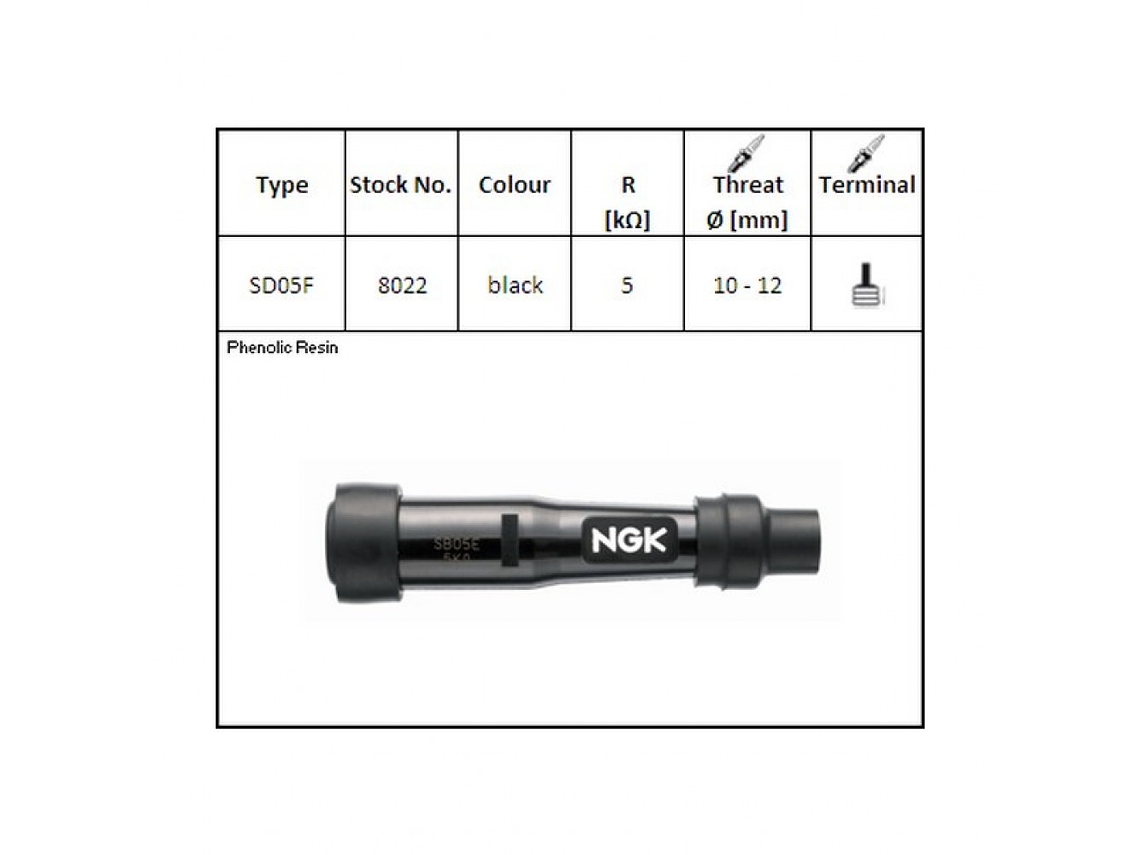 Cachimbo de Vela de Ignição NGK SD05FGA - 8683 2