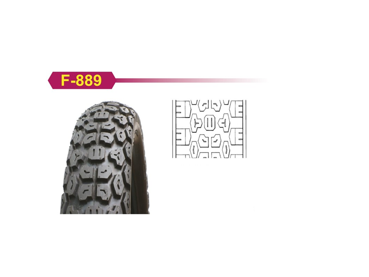 Pneu 3.50-17 + Câmara Ar - CEWA  1