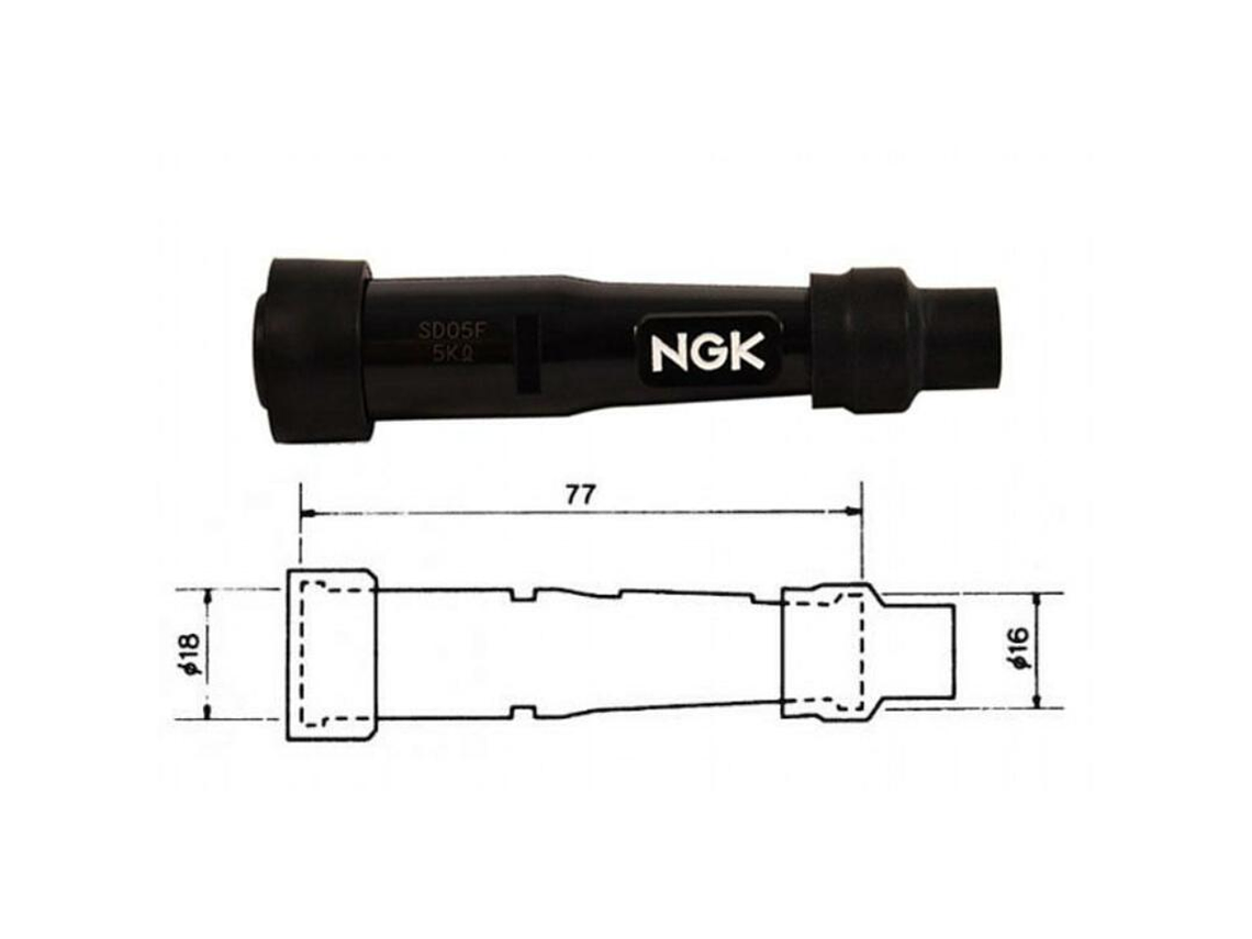 Cachimbo de Vela de Ignição NGK SB10E - 8803 1