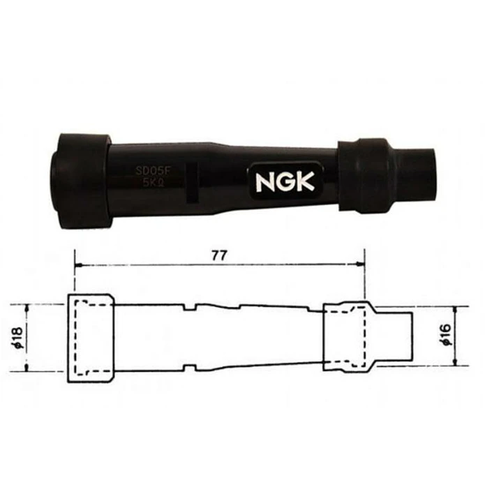 Cachimbo de Vela de Ignição NGK SB10E - 8803 1