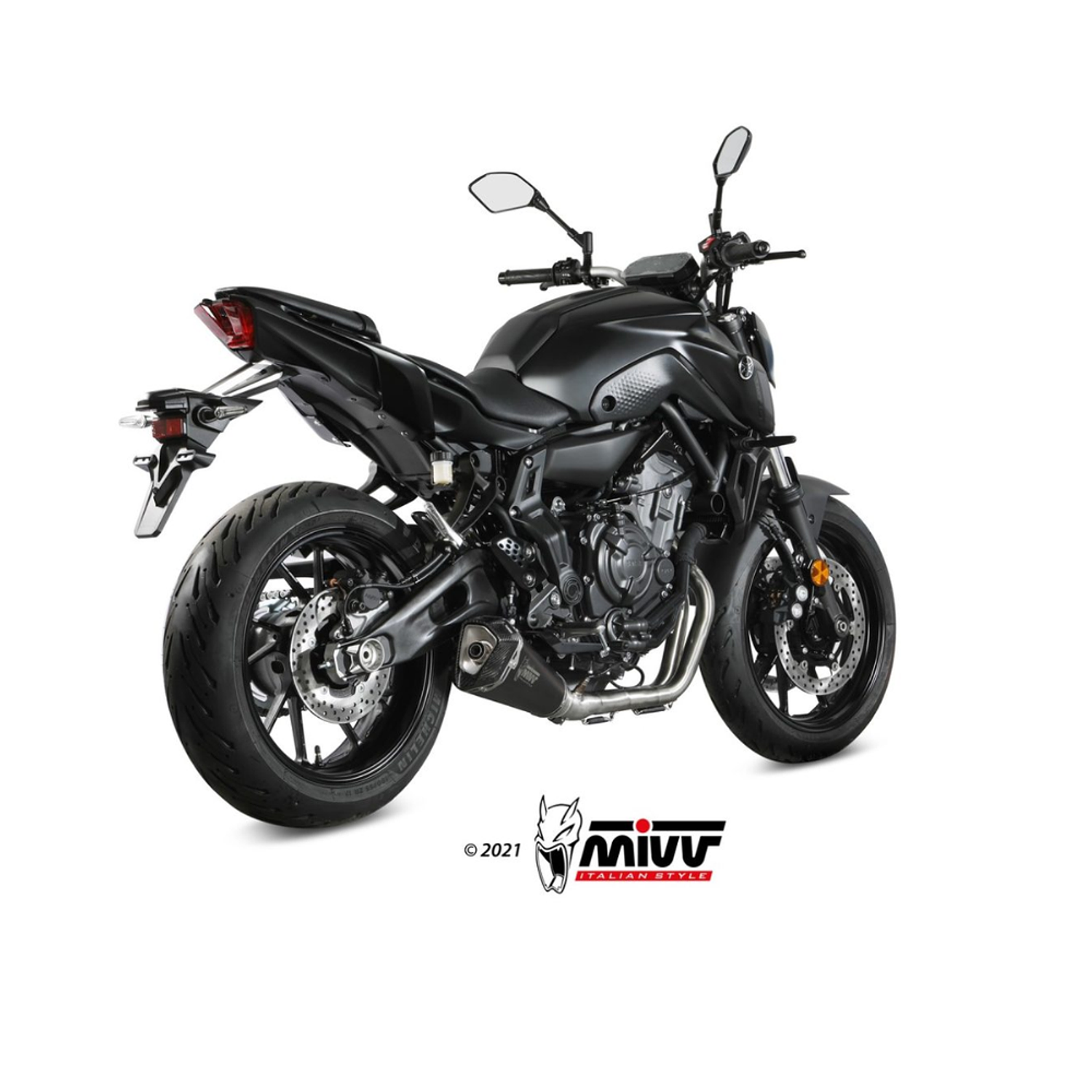 Escape MIVV Delta Race Preto Yamaha MT-07 21-24  2