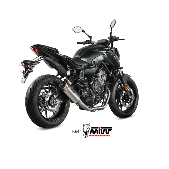 Linha Escape Completo MIVV GP Pro Inox Yamaha MT-07 2021-2024  2