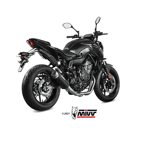 Linha Escape Completo MIVV GP Pro Carbono Yamaha MT-07 2021-2024 