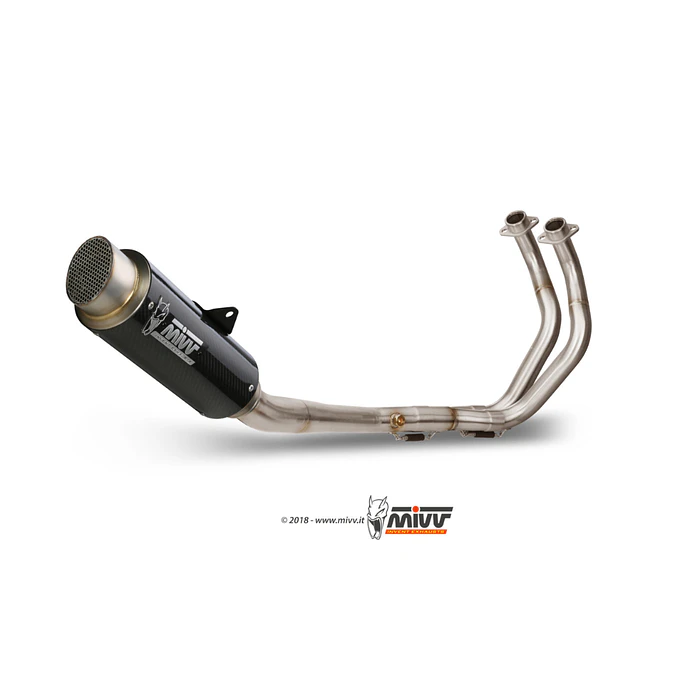 Linha Escape Completo MIVV GP Pro Carbono Yamaha MT-07 2021-2024  3