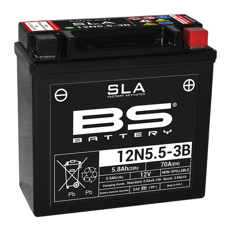 Bateria 12N5.5-3B (FA) SLA - 300840 - BS Battery  1