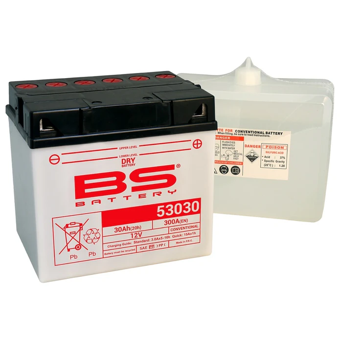 Bateria 53030 C/ Eletrólitos - 310544 - BS Battery  1
