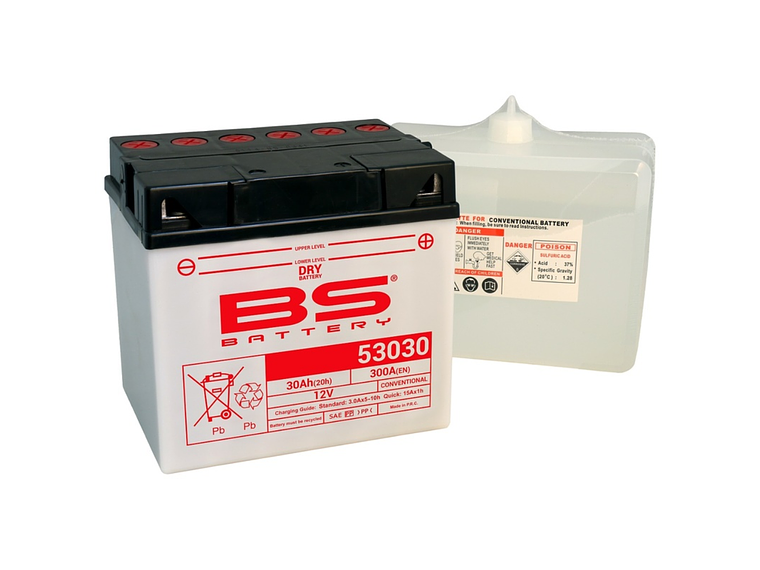Bateria 53030 C/ Eletrólitos - 310544 - BS Battery  1