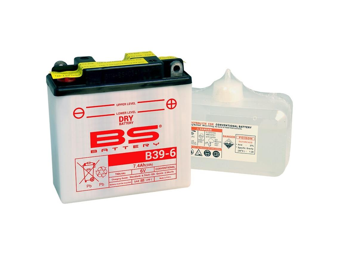 Bateria BS B39-6 C/ Eletrólitos - 310521 - BS Battery 1