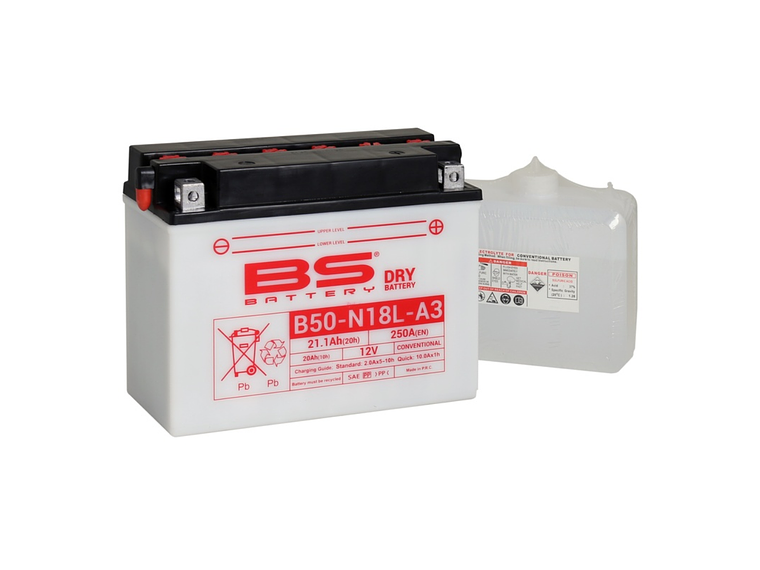 Bateria BS B50-N18L-A3 C/ Eletrólitos - 310548  1