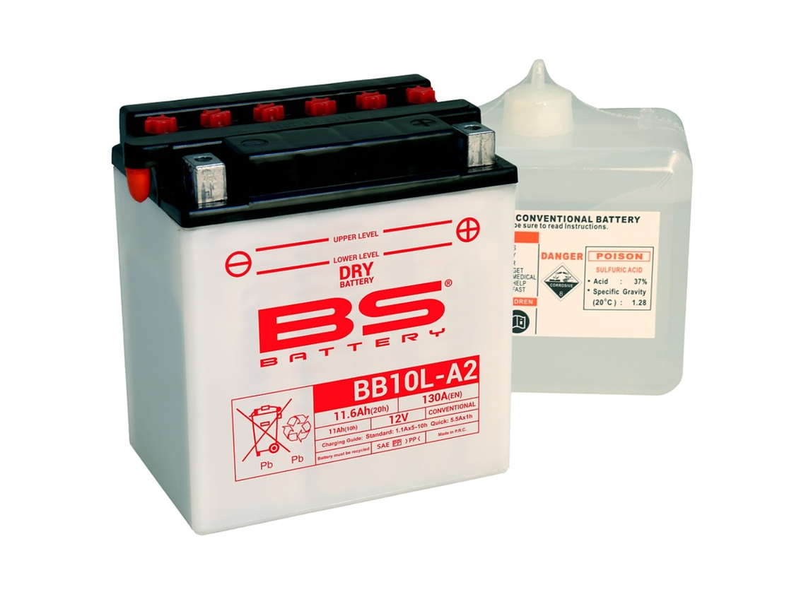 Bateria BS BB10L-A2 C/ Eletrólitos - 310556  1