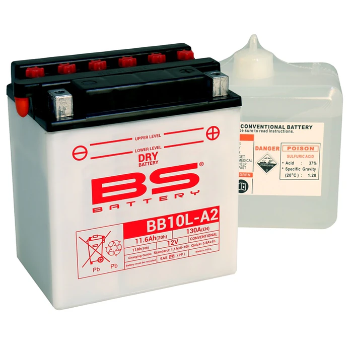 Bateria BS BB10L-A2 C/ Eletrólitos - 310556  1