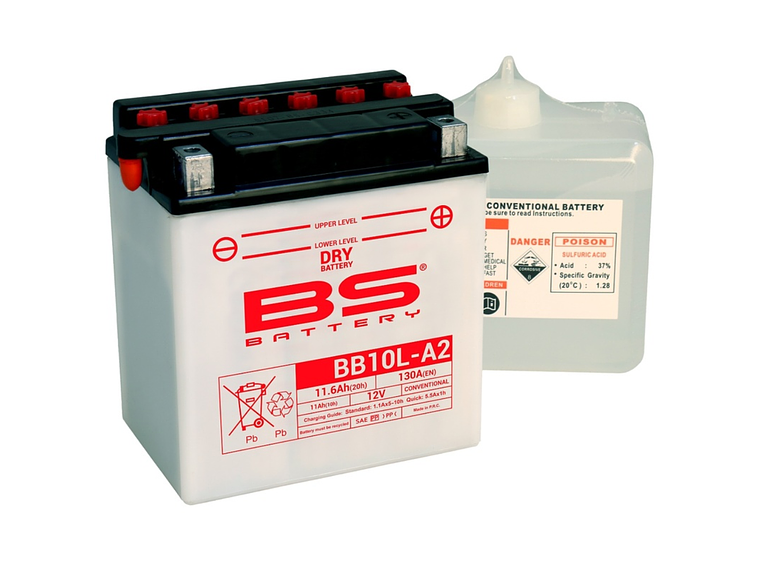 Bateria BS BB10L-A2 C/ Eletrólitos - 310556  1