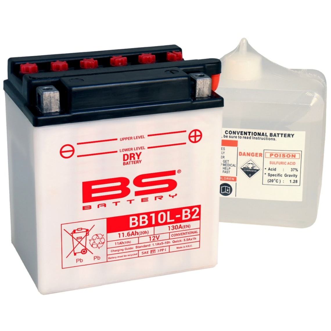 Bateria BS BB10L-B2 C/ Eletrólitos - 310557 - BS Battery 1
