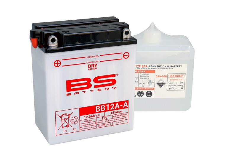Bateria BS BB12A-A C/ Eletrólitos - 310561 - BS Battery 1