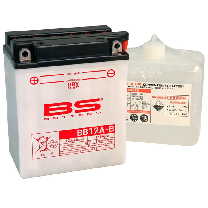 Bateria BS BB12A-B C/ Eletrólitos - 310562 1