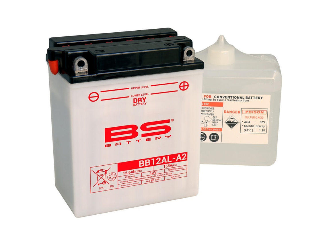 Bateria BS BB12AL-A2 C/ Eletrólitos - 310564 1