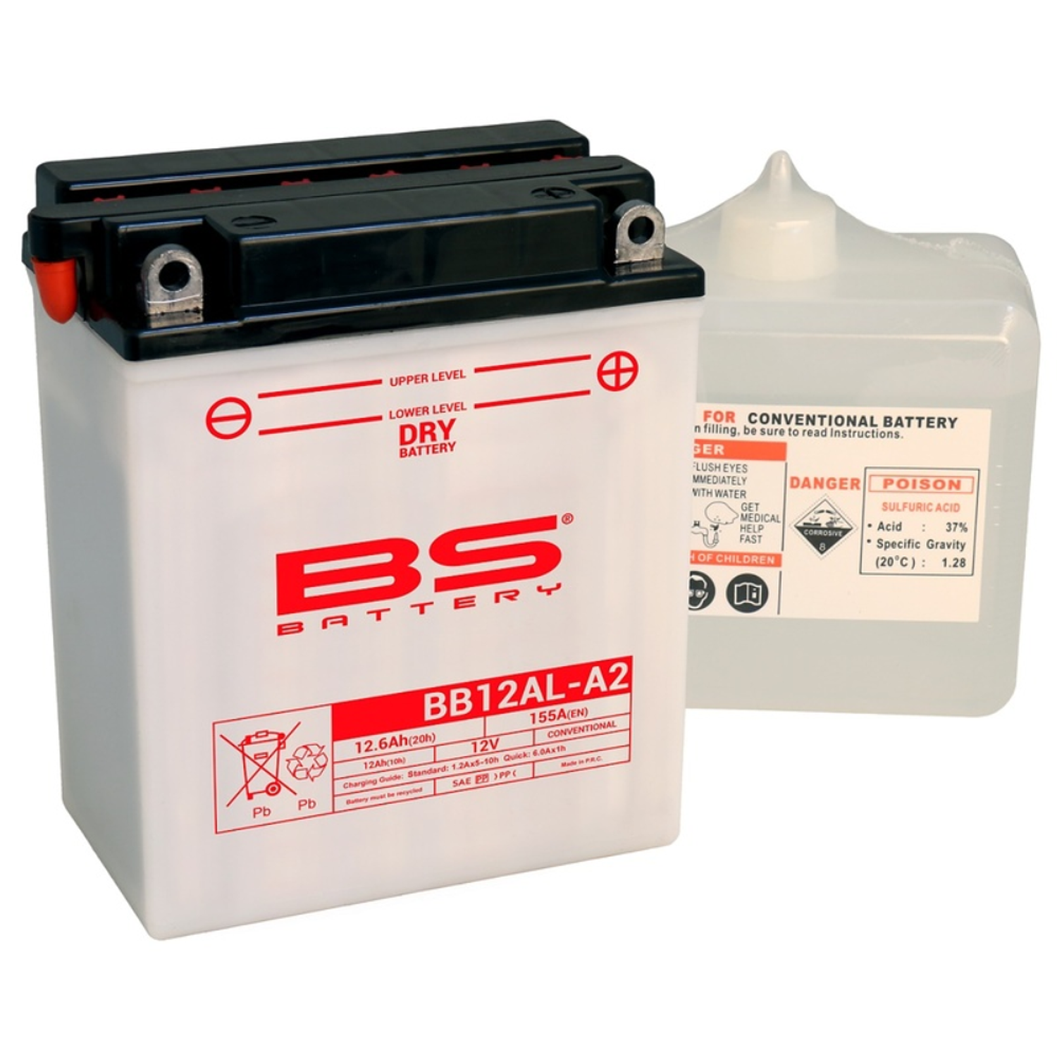Bateria BS BB12AL-A2 C/ Eletrólitos - 310564 1