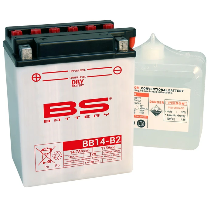 Bateria BS BB14-B2 C/ Eletrólitos - 310568 1
