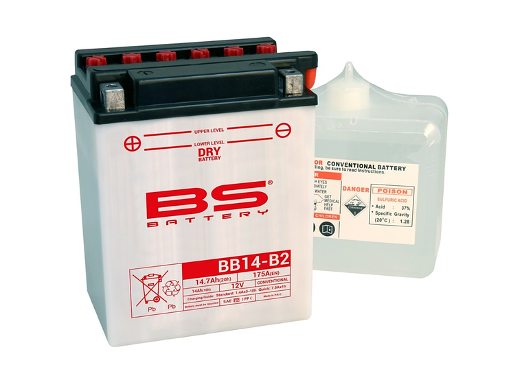 Bateria BS BB14-B2 C/ Eletrólitos - 310568 1