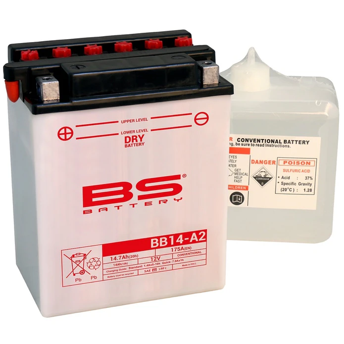 Bateria BS BB14A-A2 C/ Eletrólitos - 310571  1