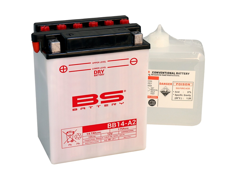Bateria BS BB14A-A2 C/ Eletrólitos - 310571  1