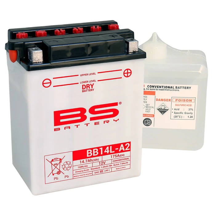 Bateria BS BB14L-A2 C/ Eletrólitos - 310569  1