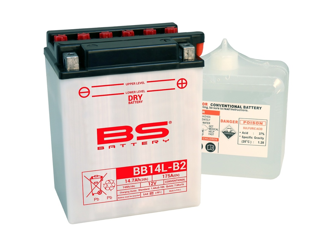 Bateria BS BB14L-B2 C/ Eletrólitos - 310570 1