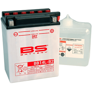 Bateria BS BB14L-B2 C/ Eletrólitos - 310570