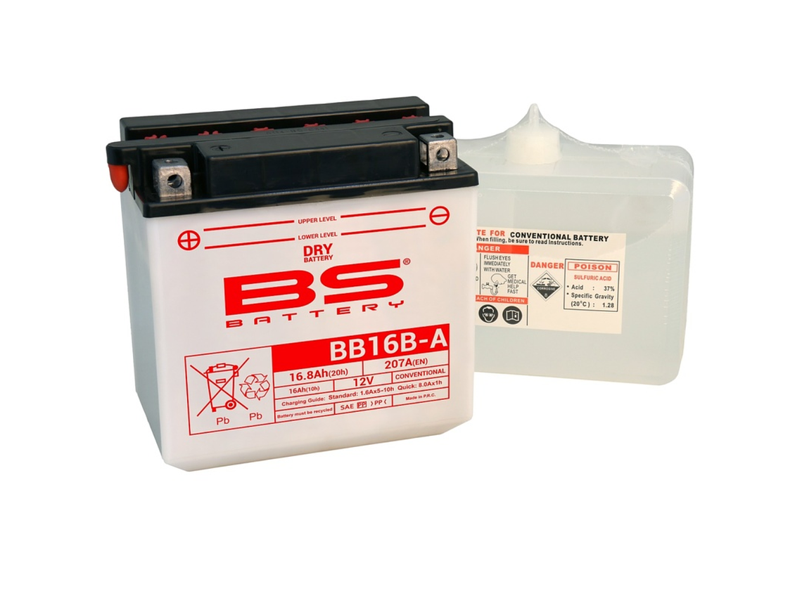 Bateria BS BB16B-A C/ Eletrólitos - 310580 - BS Battery  1