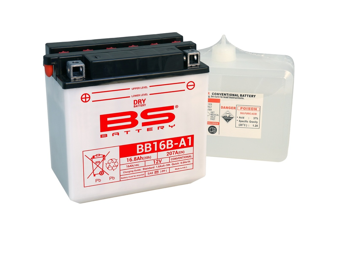Bateria BS BB16B-A1 C/ Eletrólitos - 310581 - BS Battery  1