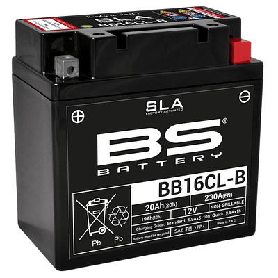 Bateria BS BB16CL-B (FA) SLA - 300771 - BS Battery 